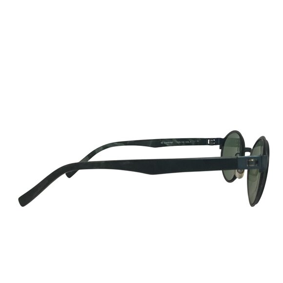 Sho + Eyeworks S2 Cambridge Round Black / Green Lens Sunglasses Unisex - Picture 5 of 6